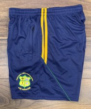 CS Kilmihil Zip Pocket Training Shorts (Navy Amber Green) Medium